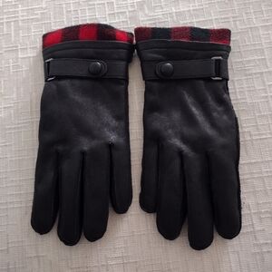 STEWART OF SCOTLAND Gloves Large Black 100% LEATHER LINED